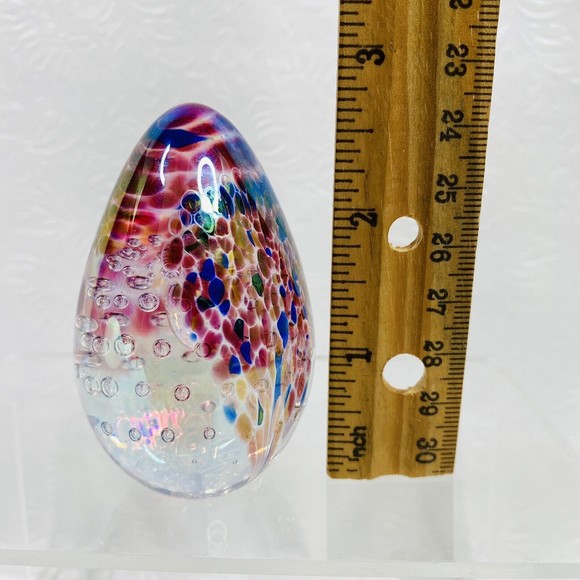 Glass Eye Studio GES 1999 Egg Paperweight - Picture 9 of 10